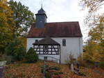 Molbitz, evangelische Dorfkirche, erbaut 1769 (20.10.2022)