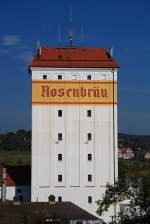 Wasserturm der Rosenbrauerei in Pneck im Oktober 2015