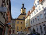 Rudolstadt, altes Rathaus in der Stiftsgasse, erbaut 1524 (22.04.2023)
