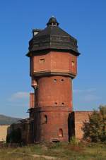 Wasserturm am Bahnhof Saalfeld im Oktober 2015