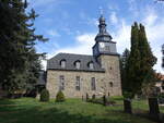 Kirchremda, evangelische Kirche, Chorturmkirche, Kirchenschiff von 1756 (17.04.2022)