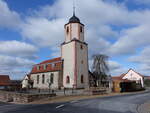 Hermannsfeld, evangelische Kirche, erbaut von 1758 bis 1782 (26.02.2022)