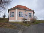 Geba, kleine achteckige evangelische Kirche, erbaut 1791 (15.04.2022)