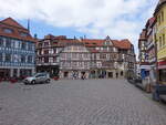 Schmalkalden, Fachwerkhuser an der Salzbrcke (15.04.2022)