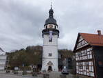 Steinbach-Hallenberg, evangelische Kirche, erbaut von 1652 bis 1698 (15.04.2022)