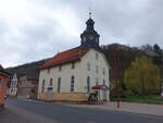 Asbach, evangelische Dorfkirche, erbaut 1730 (15.04.2022)