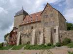 Weiensee, Runneburg, Palas und Wohnturm von Sden, erbaut ab 1168 durch Landgrfin Jutta Claricia von Thringen (12.06.2012)
