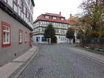 Bad Langensalza, Fachwerkhuser am Schulplatz (14.11.2022)