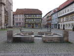 Bad Langensalza, Brunnen am Platz Bei der Marktkirche (14.11.2022)