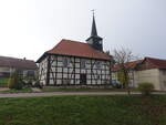 Hohenbergen, evangelische Dorfkirche, erbaut um 1700 (14.11.2022)