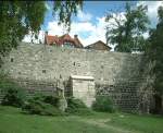 Stadtmauer Mhlhausen, Mntzer-Denkmal, Foto von 1991