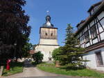 Oberellen, evangelische Dorfkirche, erbaut 1667 (03.06.2022)