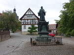 Mhra, Lutherdenkmal von 1858 am Lutherplatz, Gieerei Jacob Burgschmiet (05.06.2022)