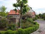 Dorndorf, Fachwerkhaus in der alten Bahnhofstrae (05.06.2022)