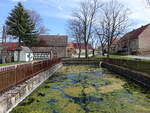 Rettwitz, Huser am Lschteich an der Strae ber dem Hayn (17.04.2022)