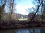 Weimar, Blick zum Goethe Gartenhaus, im Vordergrund die Ilm.