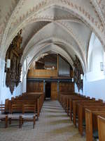 Skanderborg, Orgelempore in der Ev.