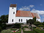 Kalvehave, romanische evangelische Kirche, erbaut von 1225 bis 1250 (19.07.2021)