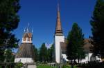 Tornio, Kirche und freistehender Glockenturm, erbaut von 1684 bis 1686 (06.07.2013)