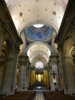 Annecy, Innenraum der Collegiale Notre Dame, erbaut von 1846 bis 1851 (17.09.2016)