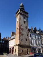 Moulins, Tour Jacquemart, mittelalterlicher Uhrturm von Moulins, erbaut 1445 (31.10.2015)
