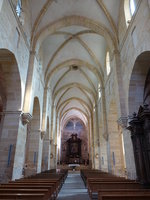 La Benisson-Dieu, Innenraum der Abteikirche Notre-Dame (22.09.2016)