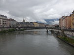 Grenoble, Isere Fluss mit Pont Saint Laurent (18.09.2016)