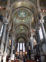 Lyon, Innenraum der Kirche Notre-Dame-de Fourviere (23.09.2016)