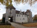 Chateau poisses, erbaut von 1237 bis 1421 durch die Familie von Montbard (27.10.2015)