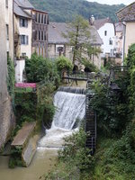 Arbois, Fluss Le Cuisance in der Altstadt (17.09.2016)