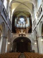 Dijon, Orgelempore in der Kathedrale St.
