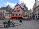 Dijon, Fachwerkhuser in der Rue Francois Rude (01.07.2022)