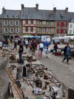 Trguier, Flohmarkt am Place du Martray (14.07.2015)