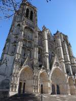 Bourges, Kathedrale Saint-Etienne, Portale der Westfassade, erbaut im 13.