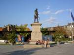 Colmar, Place Rapp mit Denkmal fr General Rapp (04.10.2014)