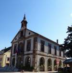 Marckolsheim, das Rathaus der ca.4200 Einwohner zhlenden Gemeinde im Unterelsa, Aug.2013