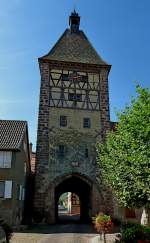 Bergheim, das Obertor, einzig erhaltenes Tor der Stadtbefestigung aus dem 14.Jahrhundert, Sept.2011