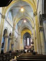 Rouffach, Mittelschiff der Kirche Notre-Dame de l`Assomption (05.10.2014)