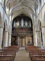 Bar-le-Duc, Orgelempore in der Notre Dame Kirche (26.10.2015)