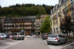 Plombieres-les-Bains, Place du Eglise mit Hotel Relais Napoleon (05.10.2014)