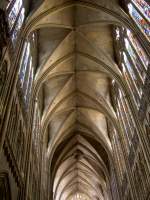 Metz, gotische Kathedrale Saint Etienne, Deckengewlbe von 41 Meter Hhe   (07.07.2008)