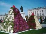 Blumenpyramide am Stanislasplatz in Nancy