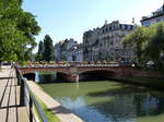 Straburg, die Kroneburjierbruck (Pont de Saverne) ber den Ill-Kanal, Aug.2016