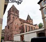 Straßburg, die lutherische Thomaskirche an der Rue Martin Luther - 11.05.2017