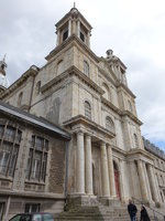 Boulogne-sur-Mer, Kathedrale Notre Dame, erbaut von 1827 bis 1866, klassizistischer Bau mit mchtiger Kuppel (14.05.2016)