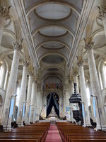Boulogne-sur-Mer, Mittelschiff der Kathedrale Notre Dame (14.05.2016)