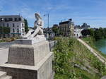 Chateau-Thierry, Statue an der Pont Aspirant de Rouge (09.07.2016)