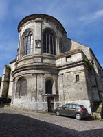 La Ferte-Milon, Notre Dame Kirche, romanisches Kirchenschiff, erbaut im 12.