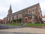 Burbure, Pfarrkirche Saint-Gervais-et-Protais, erbaut im 15.