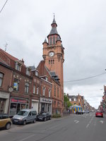 Estaires, Rathaus mit Belfried, erbaut von 1928 bis 1930 (14.05.2016)